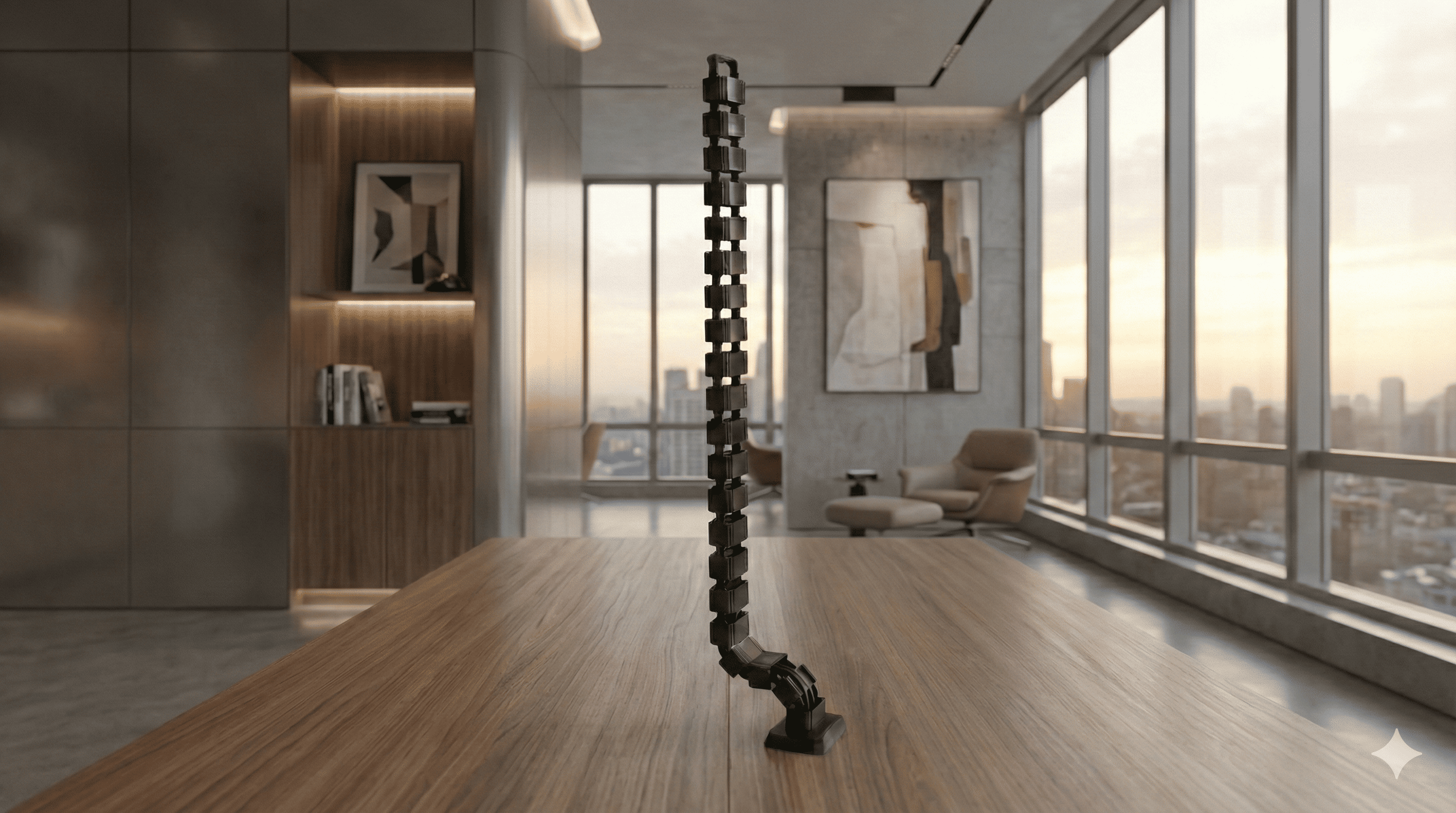 Indalio spinal cable organizer tidying desk cables