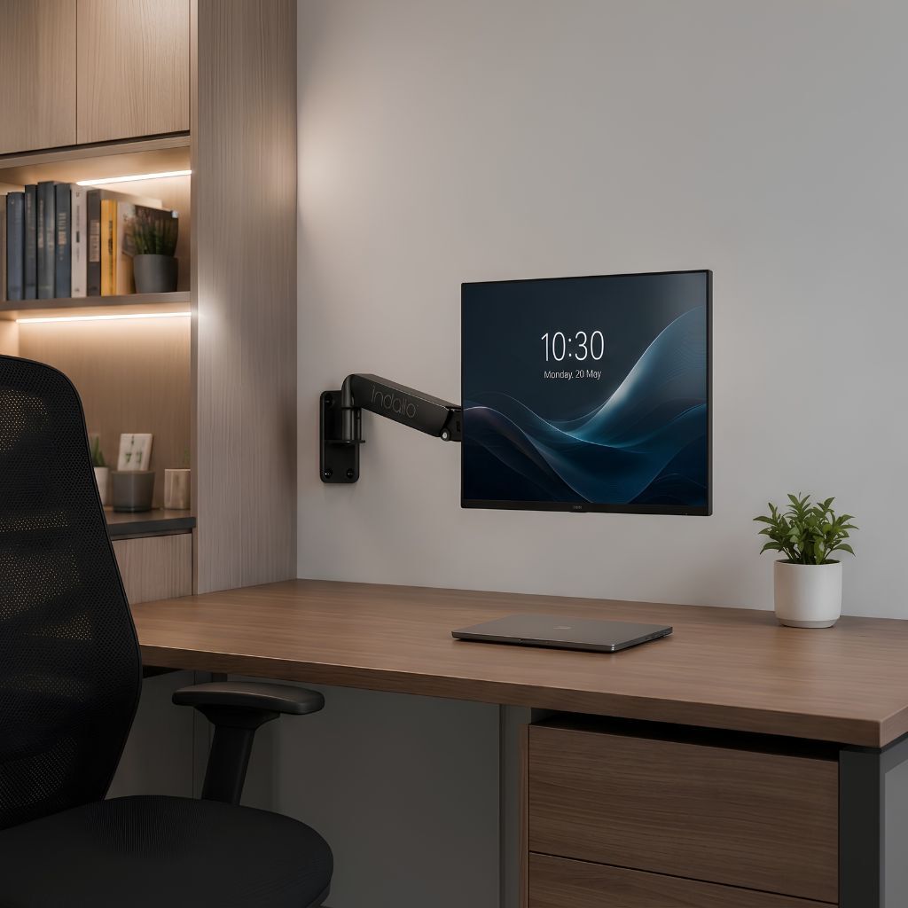 Wall mount monitor arm front product view